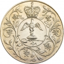 1 Crown 1977, KM# 920, United Kingdom (Great Britain), Elizabeth II, 25th Anniversary of the Accession of Elizabeth II to the Throne, Silver Jubilee