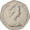 50 New Pence 1969-1981, KM# 913, United Kingdom (Great Britain), Elizabeth II