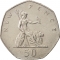 50 New Pence 1969-1981, KM# 913, United Kingdom (Great Britain), Elizabeth II
