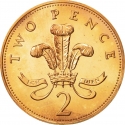 2 Pence 1985-1992, KM# 936, United Kingdom (Great Britain), Elizabeth II