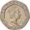20 Pence 1985-1997, KM# 939, United Kingdom (Great Britain), Elizabeth II, Larger head