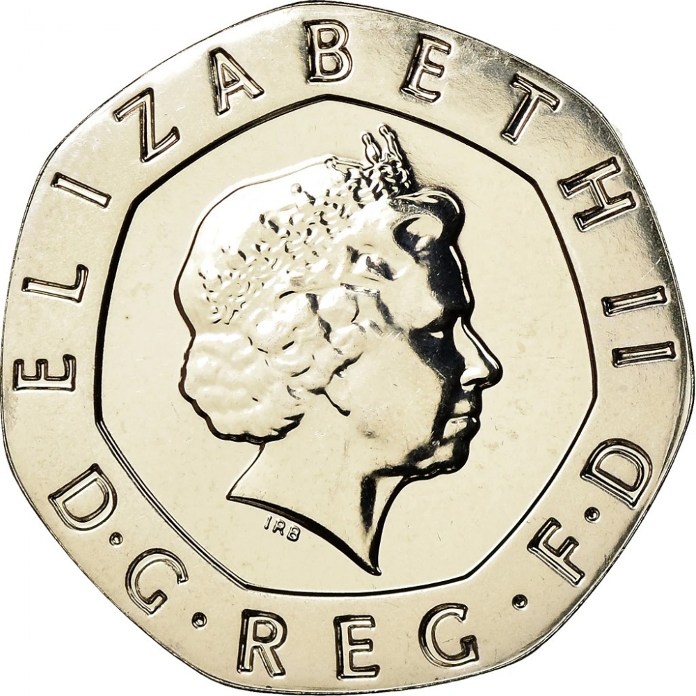 20 Pence 1998-2008, KM# 990, United Kingdom (Great Britain), Elizabeth II