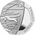 20 Pence 2015-2022, KM# 1336a, United Kingdom (Great Britain), Elizabeth II, Charles III