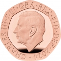 20 Pence 2023-2024, United Kingdom (Great Britain), Charles III