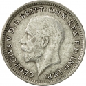 3 Pence 1920-1927, KM# 813a, United Kingdom (Great Britain), George V