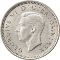 3 Pence 1937-1945, KM# 848, United Kingdom (Great Britain), George VI