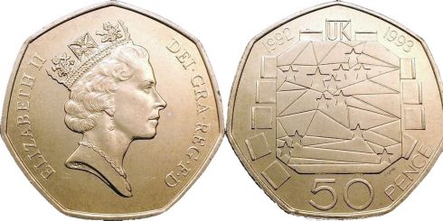 50 Pence United Kingdom (Great Britain) 1992, KM# 963 | CoinBrothers ...