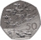 50 Pence 1994, KM# 966a, United Kingdom (Great Britain), Elizabeth II, 50th Anniversary of D-Day