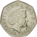 50 Pence 2003-2009, KM# 1036, United Kingdom (Great Britain), Elizabeth II, 100th Anniversary of the Women's Social and Political Union