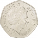 50 Pence 2005-2009, KM# 1050, United Kingdom (Great Britain), Elizabeth II, 250th Anniversary of Samuel Johnson's Dictionary of the English Language