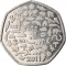 50 Pence 2011, KM# 1196, United Kingdom (Great Britain), Elizabeth II, 50th Anniversary of the WWF