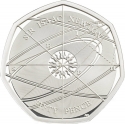 50 Pence 2017, KM# 1430a, United Kingdom (Great Britain), Elizabeth II, 300th Anniversary of Sir Isaac Newton’s Gold-Standard