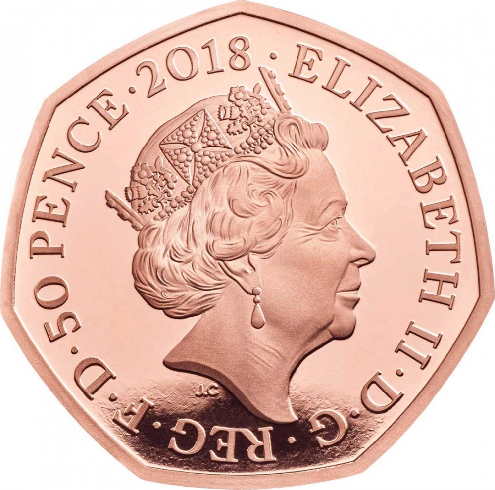 50 Pence 2018, KM# 1559b, United Kingdom (Great Britain), Elizabeth II, The Snowman, 40th Anniversary