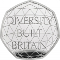 50 Pence 2020, Sp# H90, United Kingdom (Great Britain), Elizabeth II, British Diversity