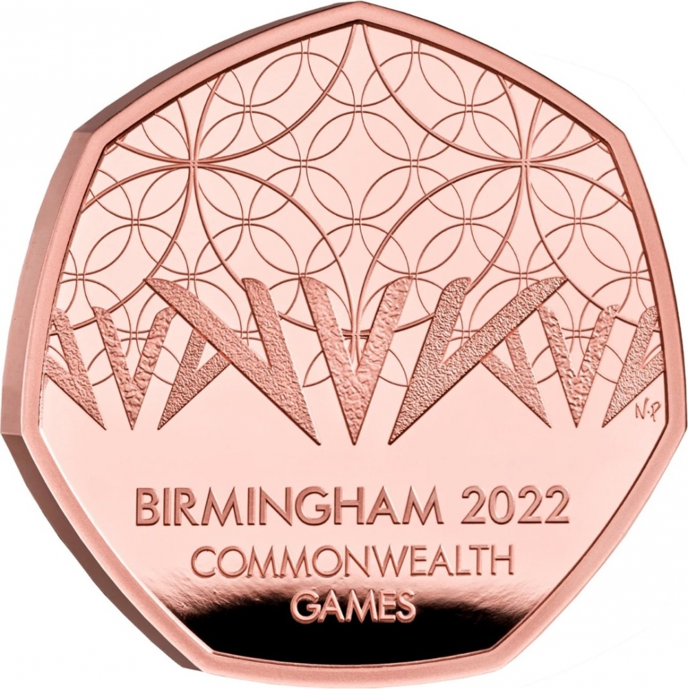 50 Pence 2022, United Kingdom (Great Britain), Elizabeth II, Birmingham 2022 Commonwealth Games