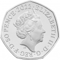 50 Pence 2022, Sp# H107, United Kingdom (Great Britain), Elizabeth II, 50th Anniversary of the First Pride UK
