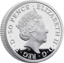 50 Pence 2022, Sp# BSD24, United Kingdom (Great Britain), Elizabeth II, Britannia