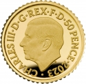 50 Pence 2023, United Kingdom (Great Britain), Charles III, 75th Anniversary of Birth of King Charles III