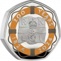50 Pence 2024, United Kingdom (Great Britain), Charles III, 200th Anniversary of the Royal National Lifeboat Institution (RNLI)