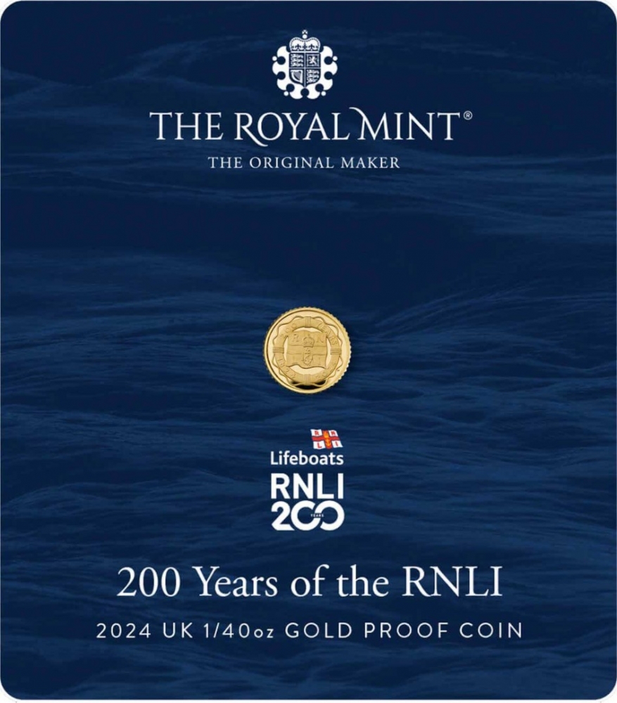 50 Pence 2024, United Kingdom (Great Britain), Charles III, 200th Anniversary of the Royal National Lifeboat Institution (RNLI), Blister packaging