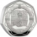 50 Pence 2024, United Kingdom (Great Britain), Charles III, 200th Anniversary of the Royal National Lifeboat Institution (RNLI)