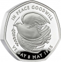 50 Pence 2025, United Kingdom (Great Britain), Charles III, 80th Anniversary of WWII Victory