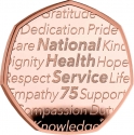 50 Pence 2023, United Kingdom (Great Britain), Charles III, National Health Service (NHS), 75th Anniversary