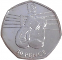 50 Pence 2011, KM# 1175a, United Kingdom (Great Britain), Elizabeth II, London 2012 Summer Olympics, Boxing