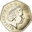 50 Pence 2011, KM# 1175, United Kingdom (Great Britain), Elizabeth II, London 2012 Summer Olympics, Boxing