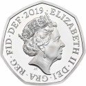 50 Pence 2019, Sp# H63, United Kingdom (Great Britain), Elizabeth II, Celebrating 50 Years of the 50p, British Culture, Roger Bannister