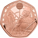 50 Pence 2023, United Kingdom (Great Britain), Charles III, 40th Anniversary of the Star Wars, Darth Vader and Emperor Palpatine