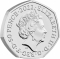 50 Pence 2022, United Kingdom (Great Britain), Elizabeth II, Winnie the Pooh and Friends, Kanga and Roo