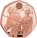 50 Pence 2023, United Kingdom (Great Britain), Charles III, 40th Anniversary of the Star Wars, Luke Skywalker and Princess Leia