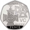 50 Pence 2019, Sp# H69, United Kingdom (Great Britain), Elizabeth II, Celebrating 50 Years of the 50p, Military, 150th Anniversary of the Institution of the Victoria Cross, Medal