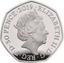 50 Pence 2019, Sp# H68, United Kingdom (Great Britain), Elizabeth II, Celebrating 50 Years of the 50p, Military, 75th Anniversary of the Battle of Britain