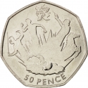 50 Pence 2011, KM# 1177, United Kingdom (Great Britain), Elizabeth II, London 2012 Summer Olympics, Modern Pentathlon