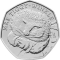50 Pence 2016, KM# 1374, United Kingdom (Great Britain), Elizabeth II, Beatrix Potter’s The Tale of Peter Rabbit, Mrs. Tiggy-Winkle