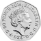 50 Pence 2016, KM# 1371, United Kingdom (Great Britain), Elizabeth II, Beatrix Potter’s The Tale of Peter Rabbit, Peter Rabbit