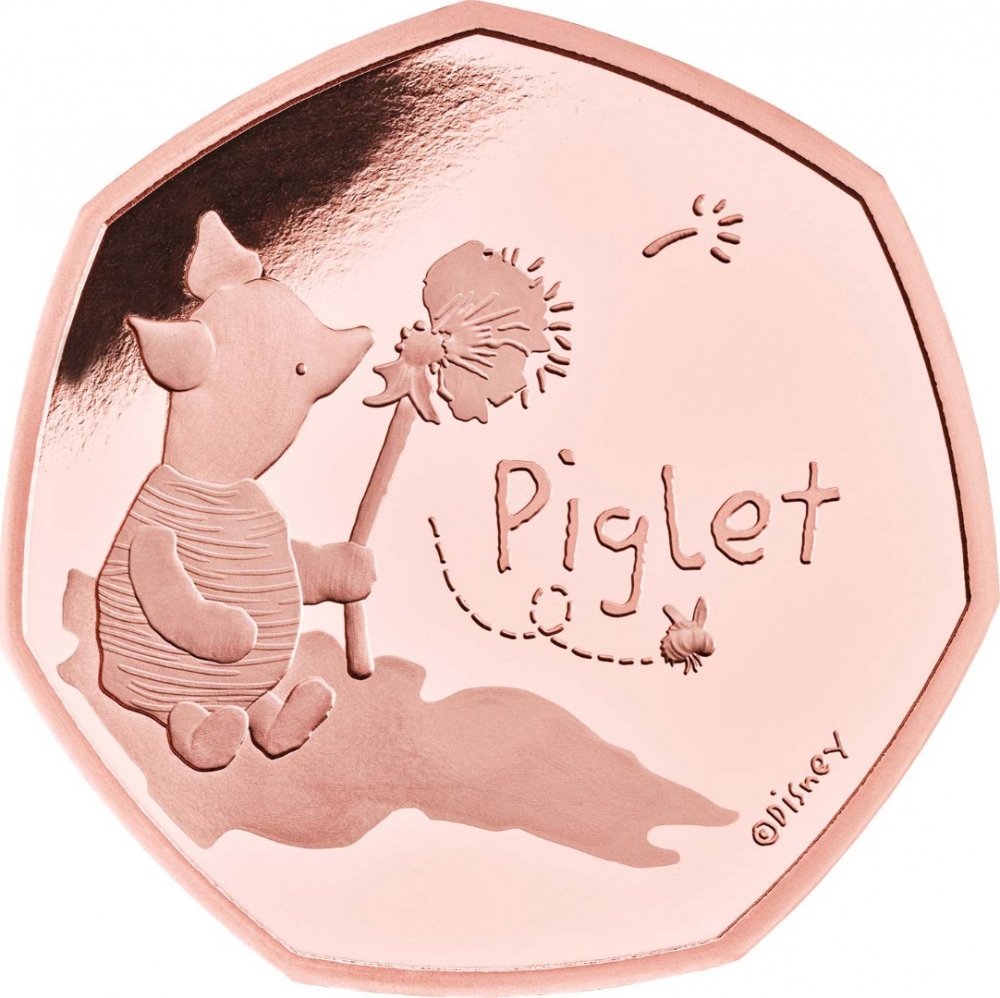 50 Pence 2020, Sp# H89, United Kingdom (Great Britain), Elizabeth II, Winnie the Pooh and Friends, Piglet