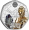 50 Pence 2023, United Kingdom (Great Britain), Charles III, 40th Anniversary of the Star Wars, R2-D2 and C-3PO