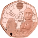 50 Pence 2023, United Kingdom (Great Britain), Charles III, 40th Anniversary of the Star Wars, R2-D2 and C-3PO