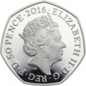 50 Pence 2016, Sp# H47, United Kingdom (Great Britain), Elizabeth II, Team GB, Rio 2016 Summer Olympics