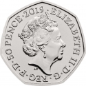 50 Pence 2019, United Kingdom (Great Britain), Elizabeth II, Innovators in Science, Stephen Hawking