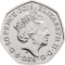 50 Pence 2019, Sp# H73, United Kingdom (Great Britain), Elizabeth II, Innovation in Science, Stephen Hawking
