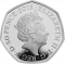 50 Pence 2019, Sp# H73, United Kingdom (Great Britain), Elizabeth II, Innovation in Science, Stephen Hawking