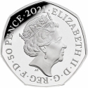 50 Pence 2021, Sp# H102, United Kingdom (Great Britain), Elizabeth II, Winnie the Pooh and Friends, Tigger