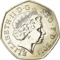 50 Pence 2011, KM# 1173, United Kingdom (Great Britain), Elizabeth II, London 2012 Summer Olympics, Triathlon