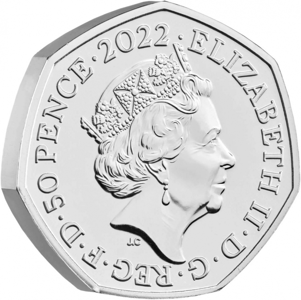 50 Pence 2022, Sp# H109, United Kingdom (Great Britain), Elizabeth II, Winnie the Pooh and Friends, Winnie the Pooh and His Close Friends
