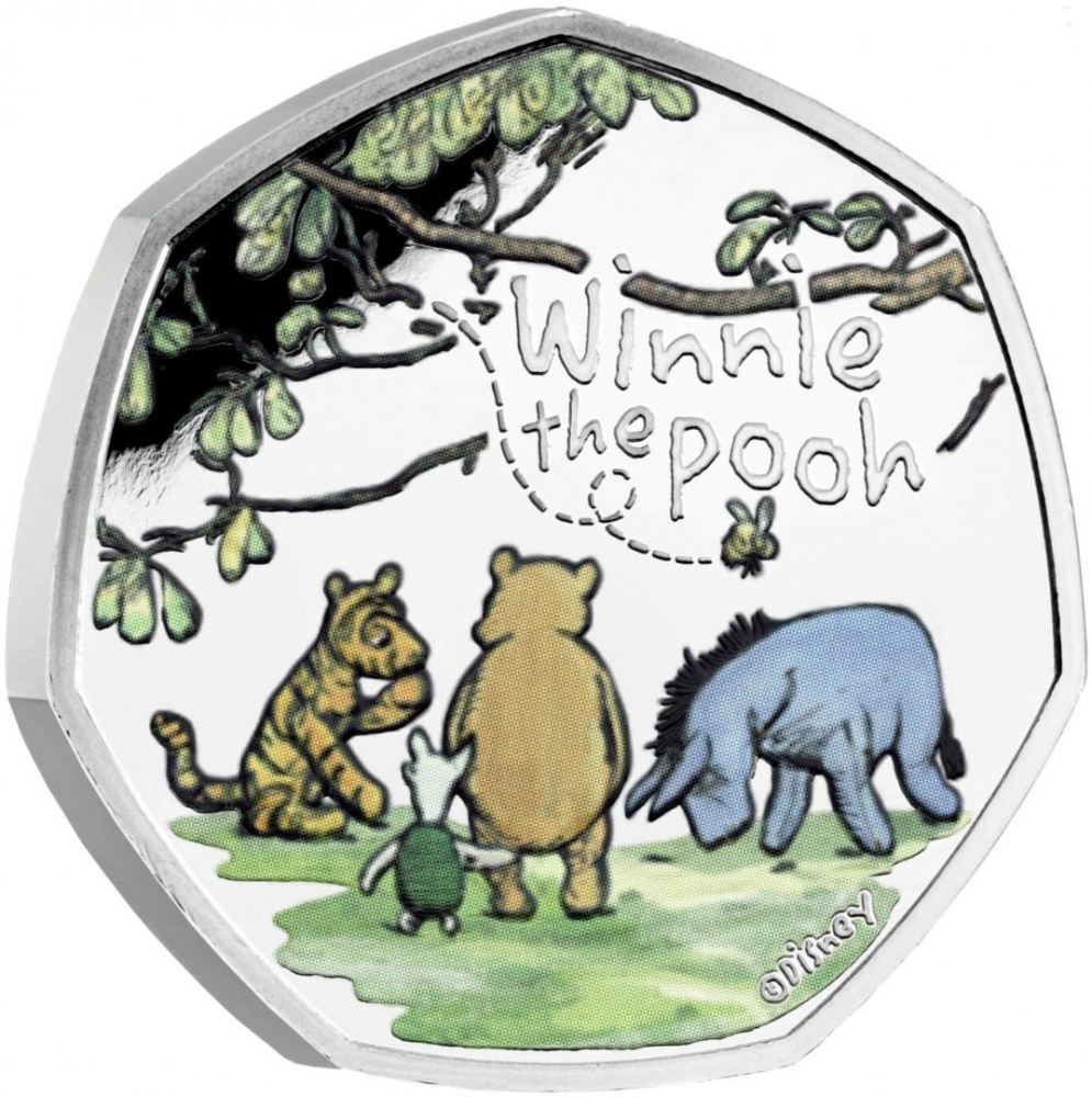 50 Pence 2022, United Kingdom (Great Britain), Elizabeth II, Winnie the Pooh and Friends, Winnie the Pooh and His Close Friends