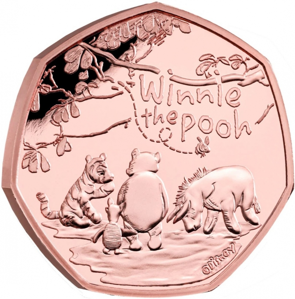 50 Pence 2022, United Kingdom (Great Britain), Elizabeth II, Winnie the Pooh and Friends, Winnie the Pooh and His Close Friends